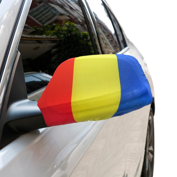 Auto Außenspiegel Fahne Set &quot;Rumänien&quot; Romania Bikini Flagge EM WM