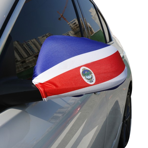 Auto Außenspiegel Fahne Set &quot;Costa Rica&quot; Bikini Flagge EM WM