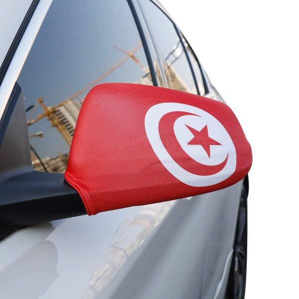 Auto Außenspiegel Fahne Set &quot;Tunesien&quot; Tunisia Bikini Flagge EM WM