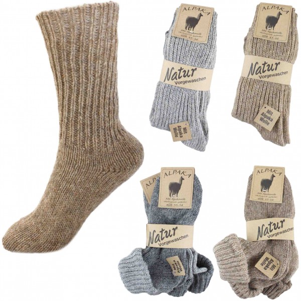 Assortment 60 Pairs Alpaca Socks &quot;Medium&quot; Winter Sheep Wool