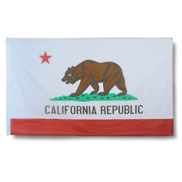 Kalifornien California Fahne Flagge 90 x 150 cm Fanartikel Hissfahne Ösen WM EM