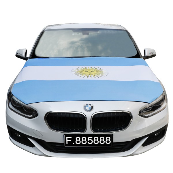 EM Fußball &quot;Argentinien&quot; Argentina Motorhauben Überzieher Auto Flagge Fahne