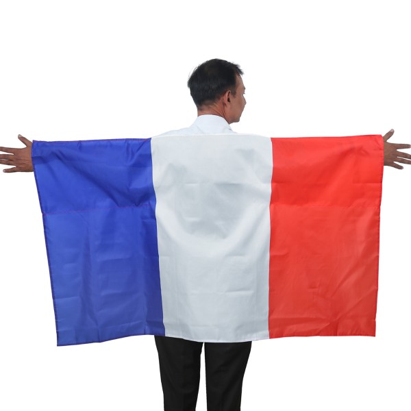 Fan Poncho &quot;Frankreich&quot; France Umhang Flagge Fußball WM Länder Cape
