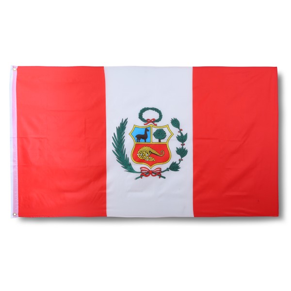 Peru Fahne Flagge 90 x 150 cm Fanartikel Hissfahne Ösen WM EM