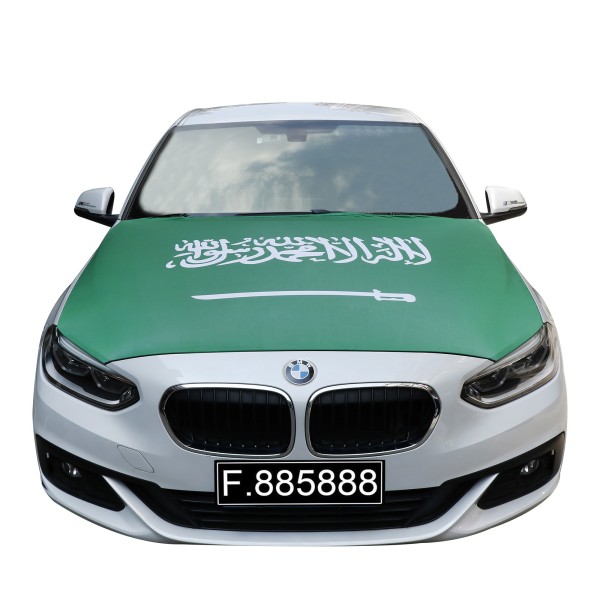 EM Fußball &quot;Saudi-Arabien&quot; Saudi Arabia Motorhauben Überzieher Auto Flagge Fahne