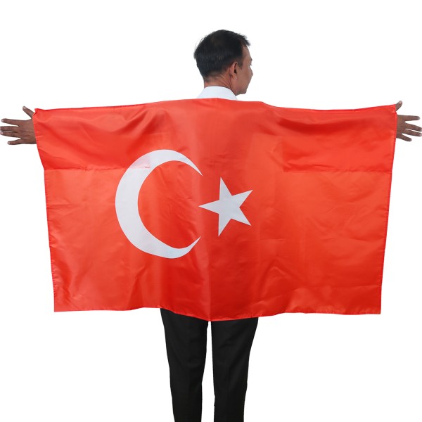 Fan Poncho &quot;Türkei&quot; Turkey Türkiye Umhang Flagge Fußball WM Länder Cape