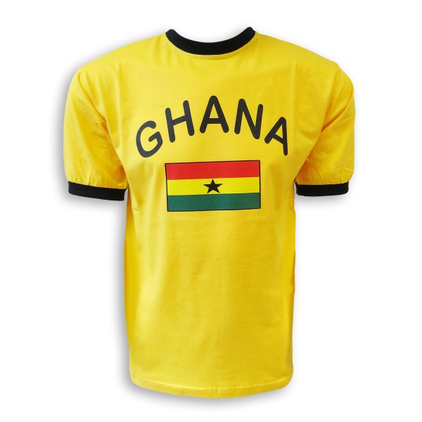 Fan-Shirt &quot;Ghana&quot; Unisex Fußball WM EM Herren T-Shirt