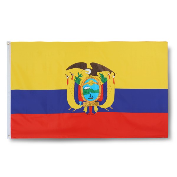 Ecuador Fahne Flagge 90 x 150 cm Fanartikel Hissfahne Ösen WM EM