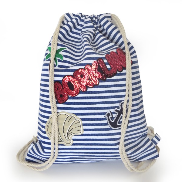 Daypack &quot;Mini Anchors&quot; Maritime Beach Backpack