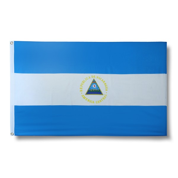 Nicaragua Fahne Flagge 90 x 150 cm Fanartikel Hissfahne Ösen WM EM