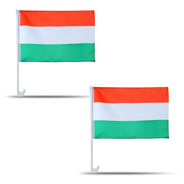 2er SET Auto Flagge &quot;Ungarn&quot; Fußball EM Fahne Fan Fanset