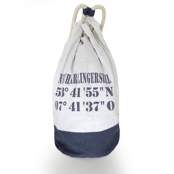 XL Sea Bag &quot;Neuharlingersiel&quot; Maritime Navy Backpack
